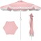 Best Choice 9ft Fringe Market Umbrella – Boho Patio Sunshade w/ Tilt, UPF50+, Steel Pole for Table, Pool, Deck